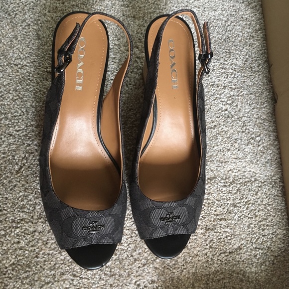 Coach Wedge Sandals (Authentic!!) - Picture 3 of 9